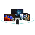 Samsung įkroviklis EP-T6530NBEGEU 2x USB Type C / USB PPS, Power Delivery PD 65W, QC 3.0, AFC, FCP - juodas