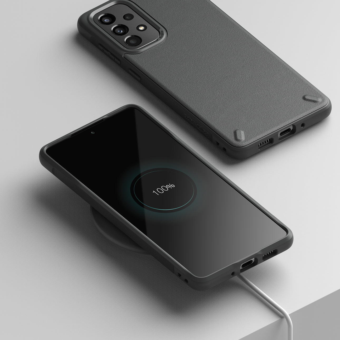 Ringke Onyx TPU dėklas Samsung Galaxy A73 – pilkas -- Samsung Galaxy A73