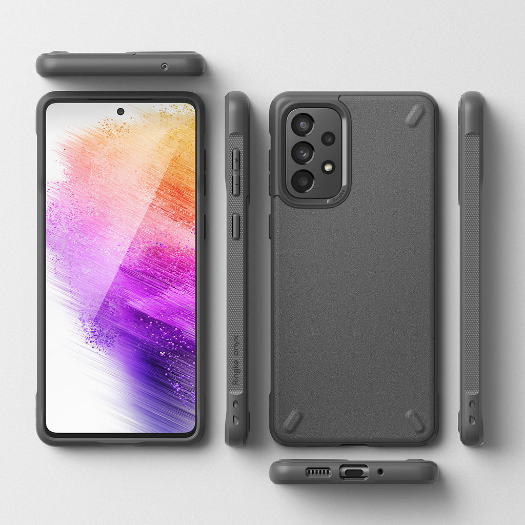 Ringke Onyx TPU dėklas Samsung Galaxy A73 – pilkas -- Samsung Galaxy A73