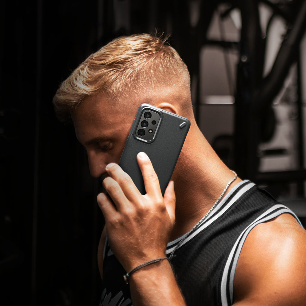 Ringke Onyx TPU dėklas Samsung Galaxy A73 – pilkas -- Samsung Galaxy A73