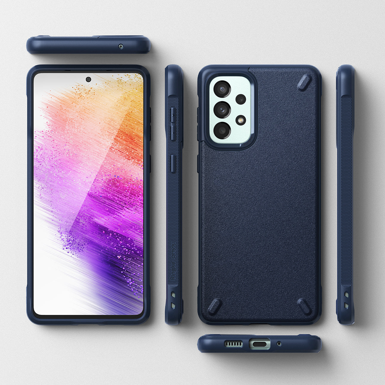 Ringke Onyx apsauginis dėklas Galaxy A73 – tamsiai mėlynas -- Samsung Galaxy A73