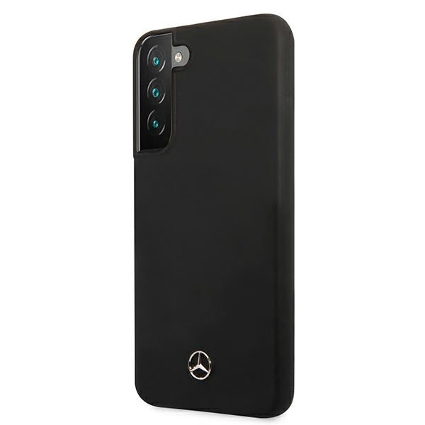 Mercedes silikoninis dėklas Samsung Galaxy S22+ – juodas -- Samsung Galaxy S22+