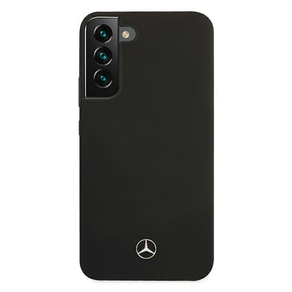 Mercedes silikoninis dėklas Samsung Galaxy S22+ – juodas -- Samsung Galaxy S22+