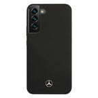 Mercedes silikoninis dėklas Samsung Galaxy S22+ – juodas -- Samsung Galaxy S22+