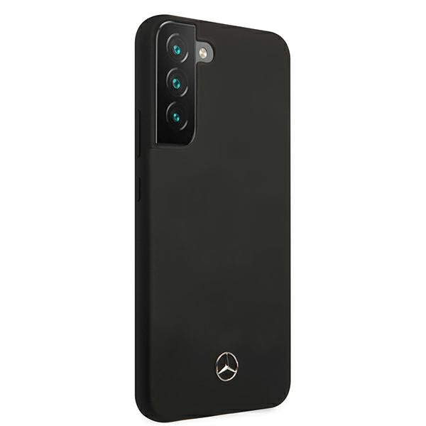 Mercedes silikoninis dėklas Samsung Galaxy S22+ – juodas -- Samsung Galaxy S22+