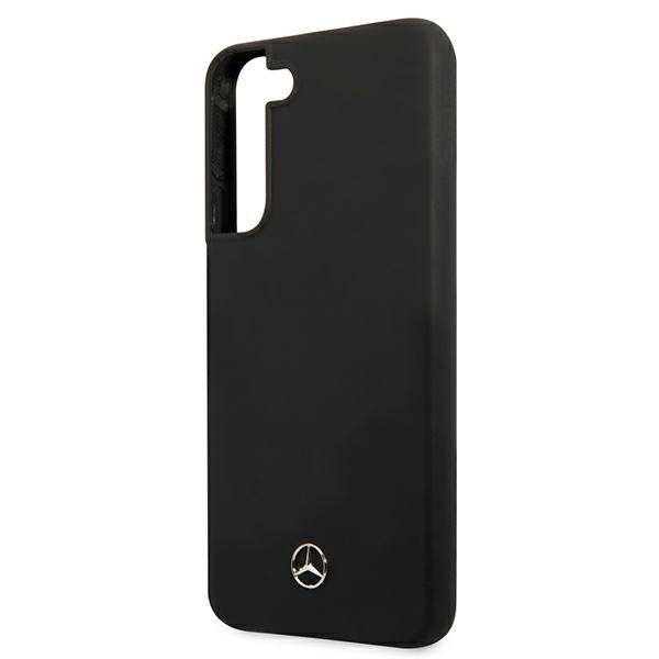 Mercedes silikoninis dėklas Samsung Galaxy S22+ – juodas -- Samsung Galaxy S22+