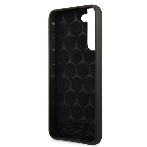 Mercedes silikoninis dėklas Samsung Galaxy S22+ – juodas -- Samsung Galaxy S22+
