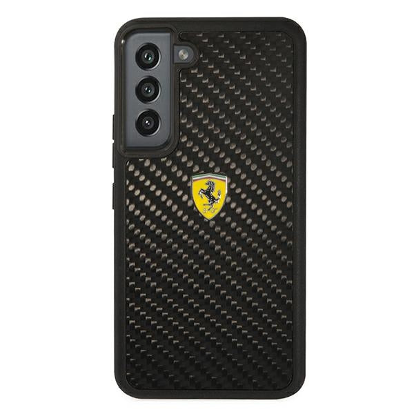 Ferrari karboninis dėklas Galaxy S22 – juodas -- Samsung Galaxy S22