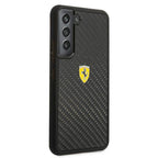 Ferrari karboninis dėklas Galaxy S22 – juodas -- Samsung Galaxy S22