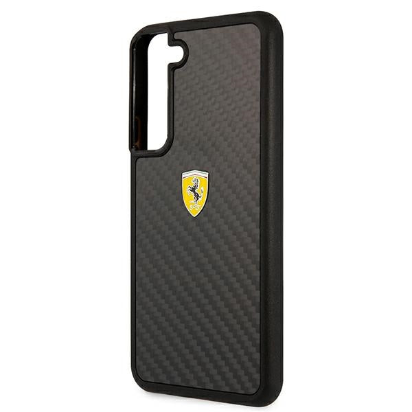 Ferrari karboninis dėklas Galaxy S22 – juodas -- Samsung Galaxy S22