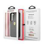 Ferrari karboninis dėklas Galaxy S22 – juodas -- Samsung Galaxy S22