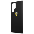 Ferrari silikoninis dėklas Galaxy S22 Ultra – juodas -- Samsung Galaxy S22 Ultra