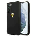 Ferrari silikoninis dėklas Samsung Galaxy S22+ – juodas -- Samsung Galaxy S22+