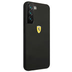 Ferrari silikoninis dėklas Samsung Galaxy S22+ – juodas -- Samsung Galaxy S22+