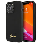 Guess MagSafe silikoninis dėklas iPhone 13/13 Pro – juodas -- iPhone 13 Pro