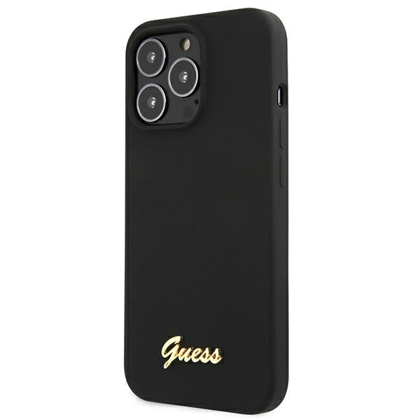 Guess MagSafe silikoninis dėklas iPhone 13/13 Pro – juodas -- iPhone 13 Pro
