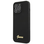 Guess MagSafe silikoninis dėklas iPhone 13/13 Pro – juodas -- iPhone 13 Pro
