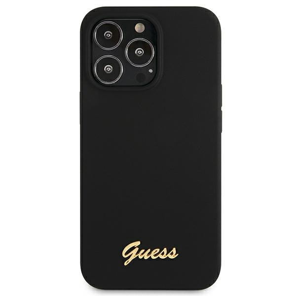 Guess MagSafe silikoninis dėklas iPhone 13/13 Pro – juodas -- iPhone 13 Pro