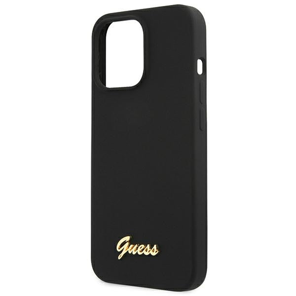 Guess MagSafe silikoninis dėklas iPhone 13/13 Pro – juodas -- iPhone 13 Pro