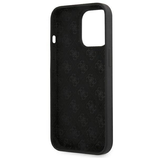 Guess MagSafe silikoninis dėklas iPhone 13/13 Pro – juodas -- iPhone 13 Pro