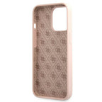 Guess MagSafe silikoninis dėklas iPhone 13/13 Pro – rožinis