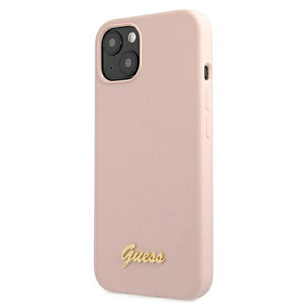 Guess MagSafe silikoninis dėklas iPhone 13 – rožinis