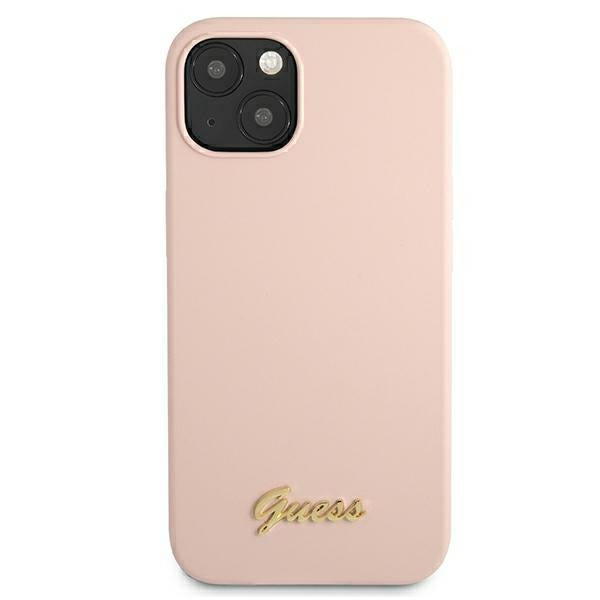 Guess MagSafe silikoninis dėklas iPhone 13 – rožinis