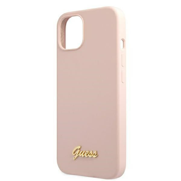 Guess MagSafe silikoninis dėklas iPhone 13 – rožinis