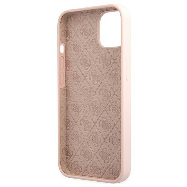 Guess MagSafe silikoninis dėklas iPhone 13 – rožinis