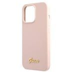 Guess MagSafe silikoninis dėklas iPhone 13 Pro Max – rožinis