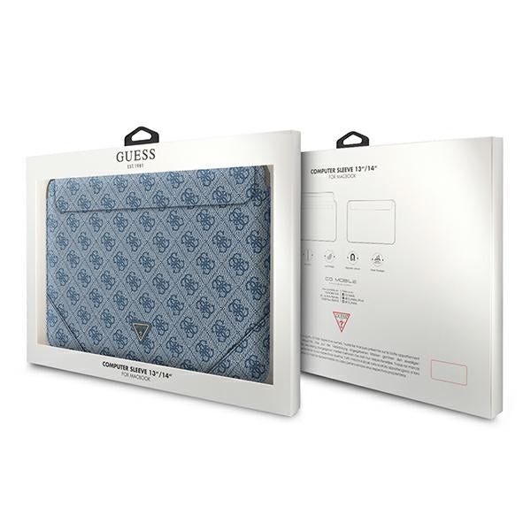 Guess 4G Uptown Triangle Logo dėklas 13-14" nešiojamajam kompiuteriui - mėlynas -- Laptop Bags