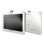 Guess Saffiano Triangle Logo dėklas 14" nešiojamajam kompiuteriui – juodas -- Laptop Bags