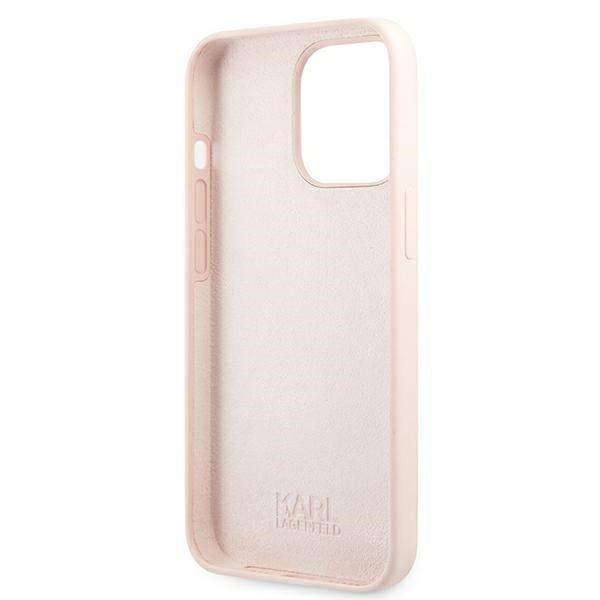 Karl Lagerfeld MagSafe dėklas iPhone 13/13 Pro – rožinis