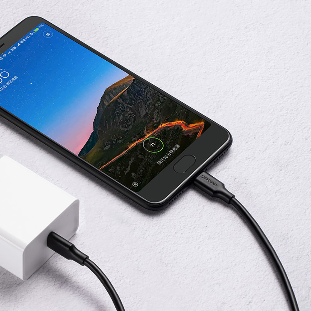 Ugreen US286 USB-C - USB-C PD QC 3A 480Mb/s 2m laidas - juodas -- Cell phone cables