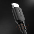 Ugreen US286 USB-C - USB-C PD QC 3A 480Mb/s 2m laidas - juodas -- Cell phone cables