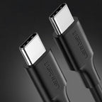 Ugreen US286 USB-C - USB-C PD QC 3A 480Mb/s 2m laidas - juodas -- Cell phone cables