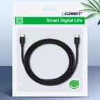 Ugreen US286 USB-C - USB-C 3A 480Mb/s laidas 3m - juodas -- Cell phone cables