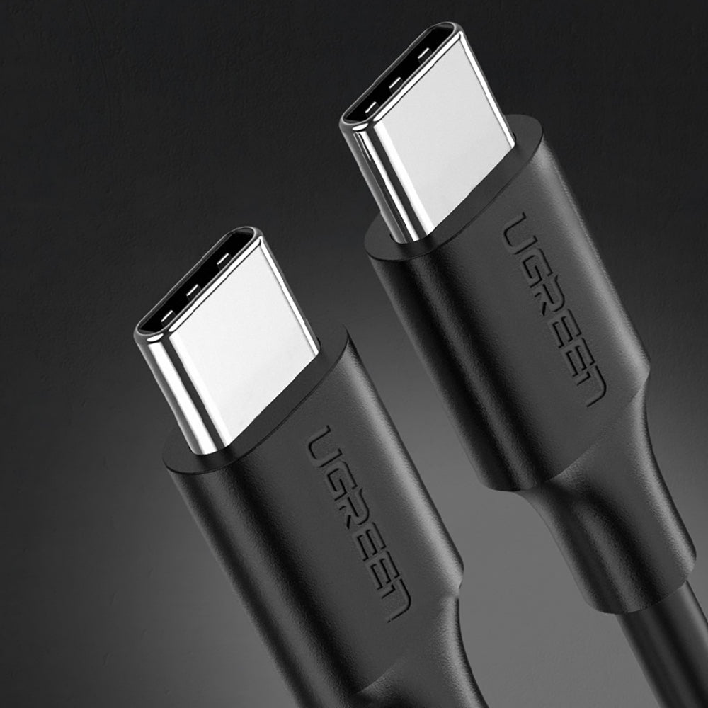 Ugreen US286 USB-C - USB-C 3A 480Mb/s laidas 3m - juodas -- Cell phone cables