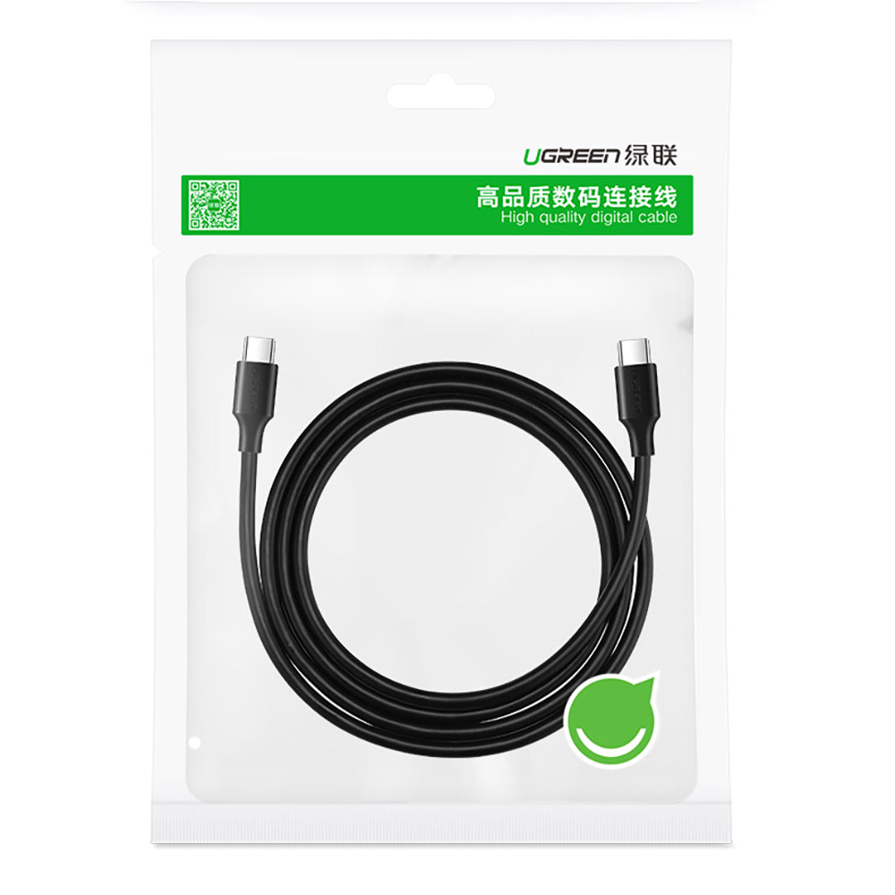 Ugreen US286 USB-C - USB-C 3A 480Mb/s laidas 3m - juodas -- Cell phone cables