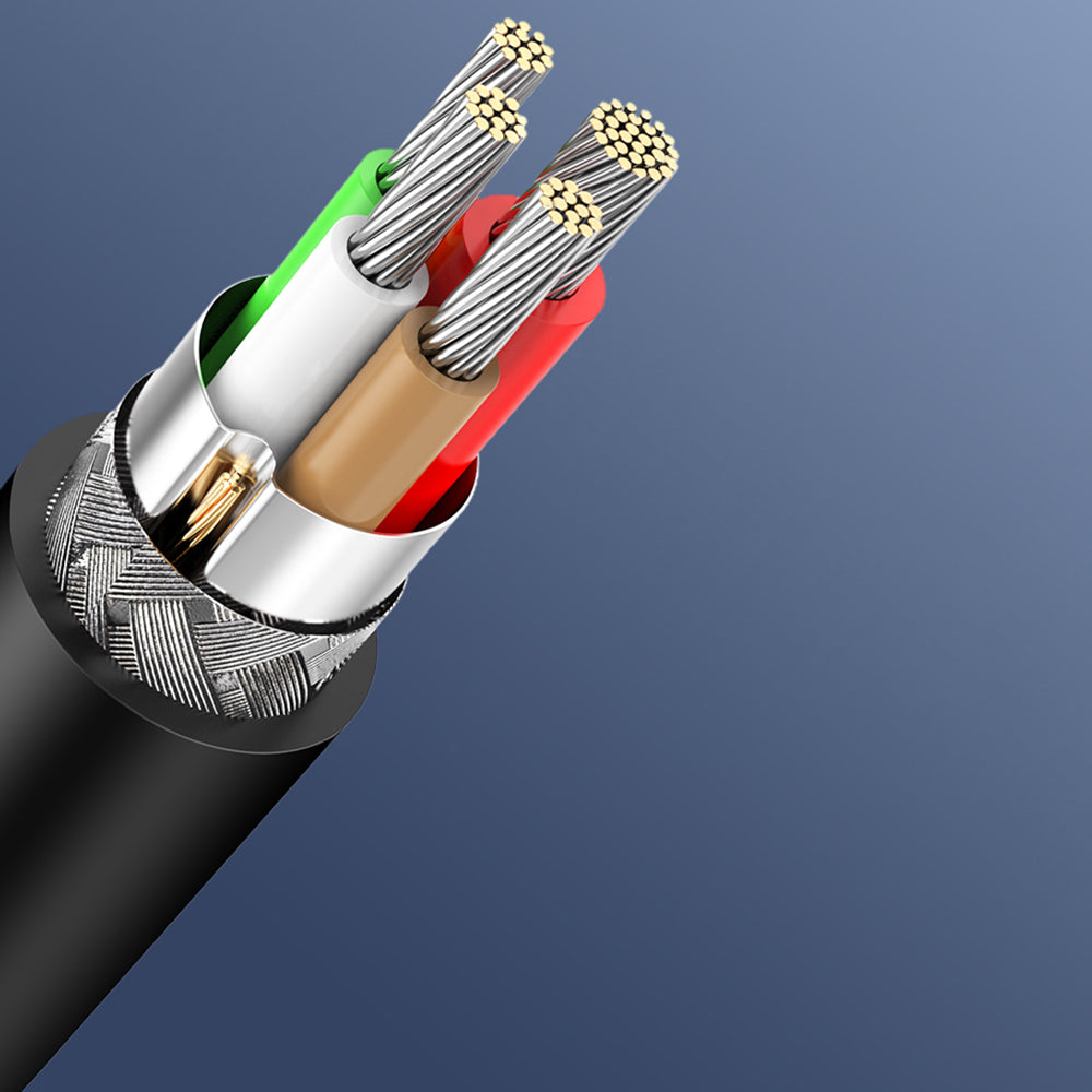 Ugreen US286 USB-C - USB-C 3A 480Mb/s laidas 3m - juodas -- Cell phone cables