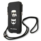 Karl Lagerfeld Saffiano telefono dėklas 6,1" – juodas -- Cell phone cases and covers