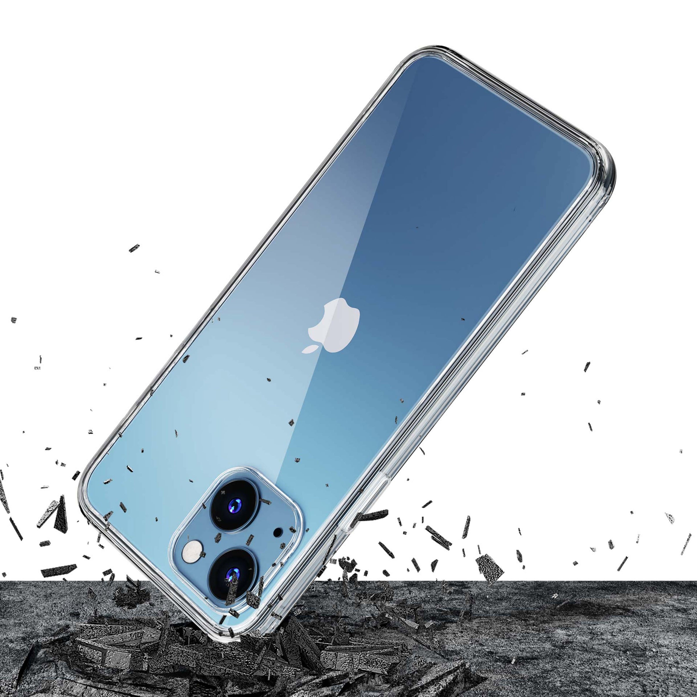 Silikono dėklas iPhone 13 iš 3mk Clear Case serijos - skaidrus