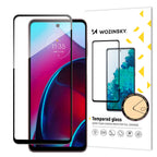 Wozinsky Full Glue grūdintas stiklas Motorola Moto G Stylus 2022 9H viso ekrano grūdintas stiklas su juodu rėmeliu --...