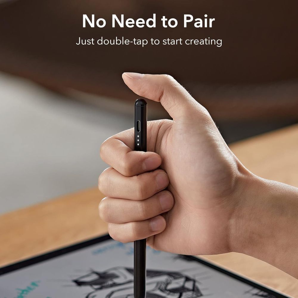 ESR Digital+ magnetinis rašiklis, skirtas iPad – juodas -- Stylus Pens
