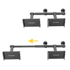 Wozinsky WTHBK1 dvigubas automobilinis telefono laikiklis galvos atramai, juodas