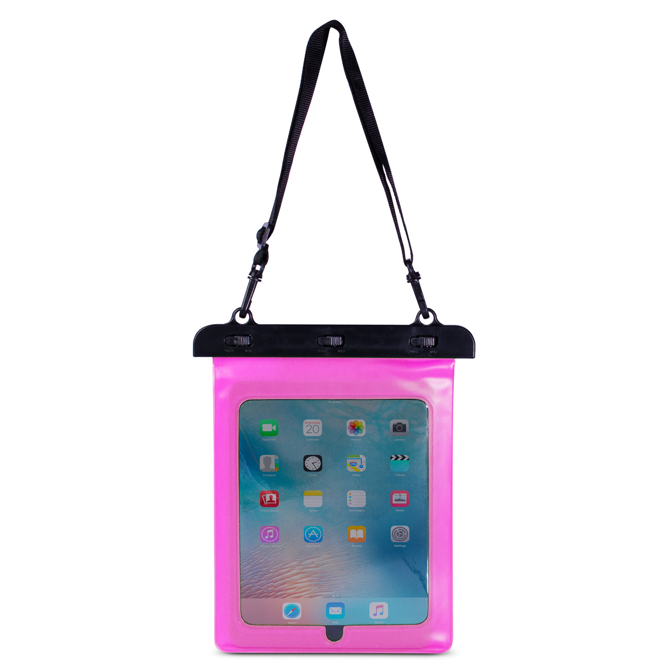 Vandeniui atsparus PVC planšetės dėklas – rožinis -- Cell phone cases and covers