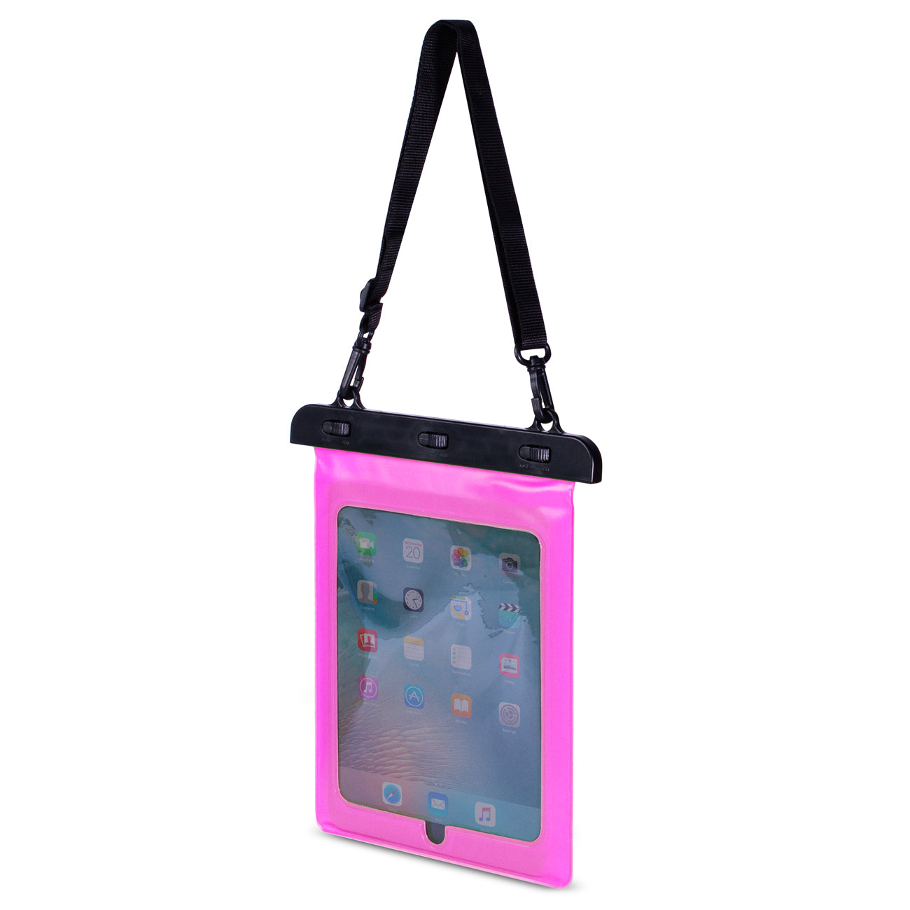 Vandeniui atsparus PVC planšetės dėklas – rožinis -- Cell phone cases and covers