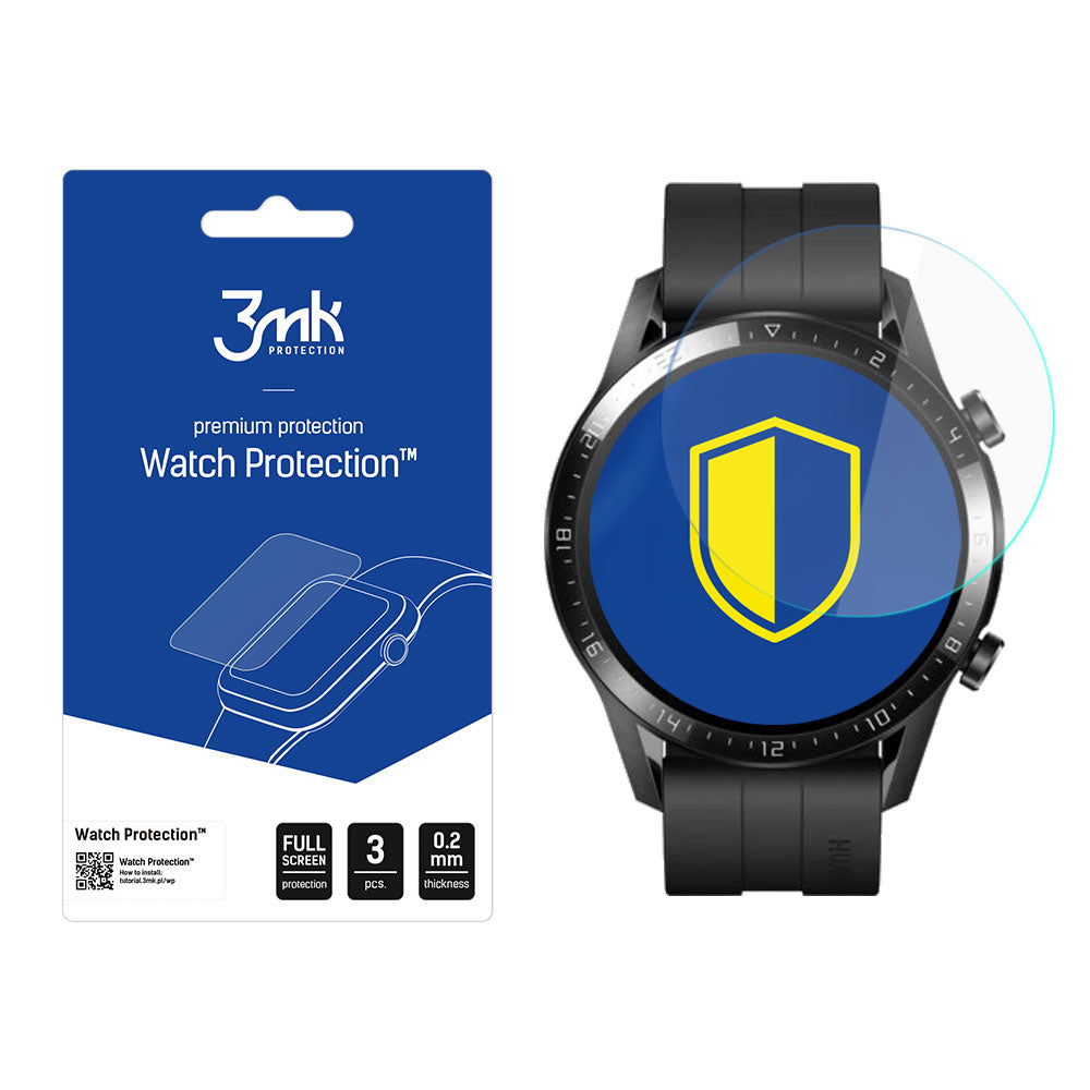Huawei Watch GT 2 46mm – 3mk Watch Protection™ v. FlexibleGlass Lite -- Huawei Watch GT 2 46mm