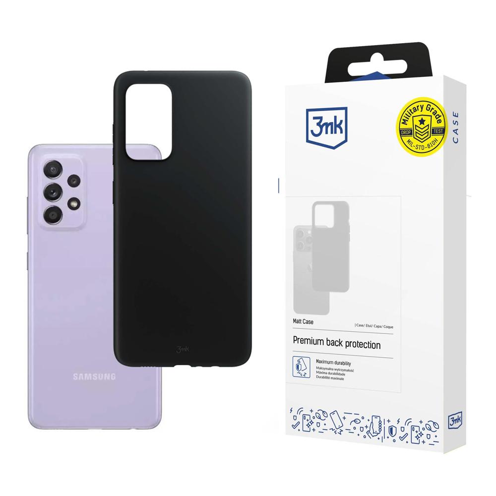 Samsung Galaxy A52 4G/5G A52s 5G – 3mk matinis dėklas juodas -- Samsung Galaxy A52 4G
