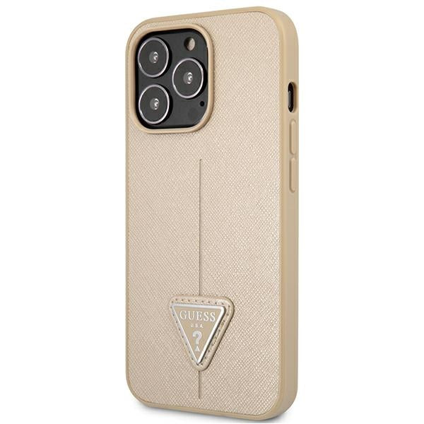 Guess dėklas iPhone 13/13 Pro – smėlinis